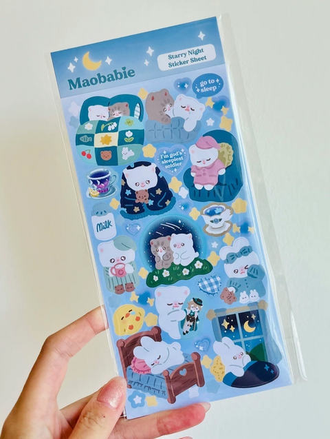 Sticker Sheet - Starry Night