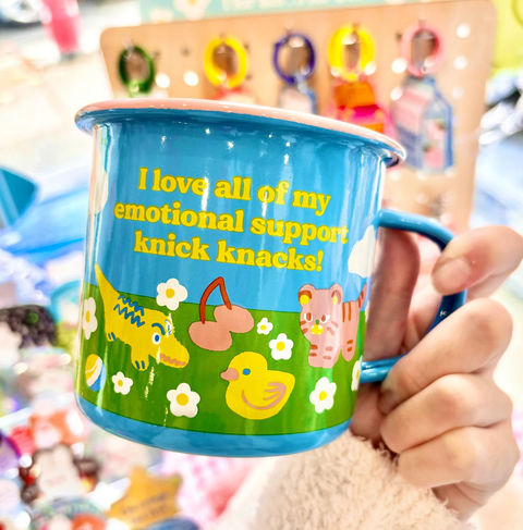 Enamel Mug - I Love All My Emotional Support Knick Knacks