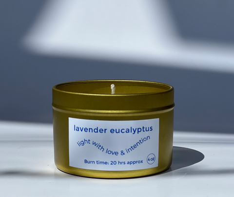 Lavender Eucalyptus 4oz Metal Tin