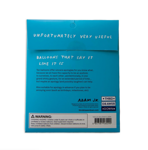 Sorry Balloon Set (Unfortunately Very Useful Balloons) x Adam JK