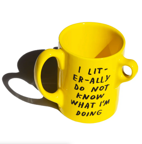 I Literally Do Not Know Mug x Adam JK