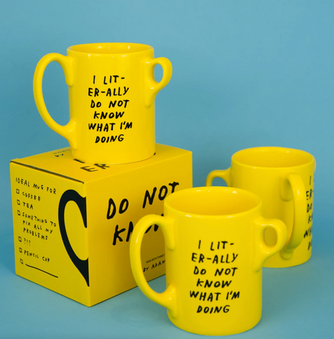 I Literally Do Not Know Mug x Adam JK
