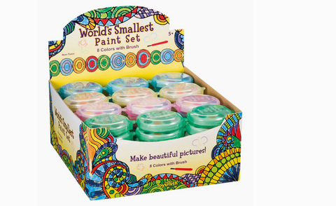 Mini Watercolor Paint Set - 8 Colors with Brush