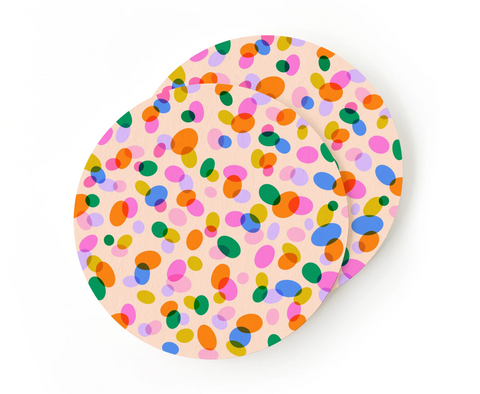 Confetti Dot Coasters