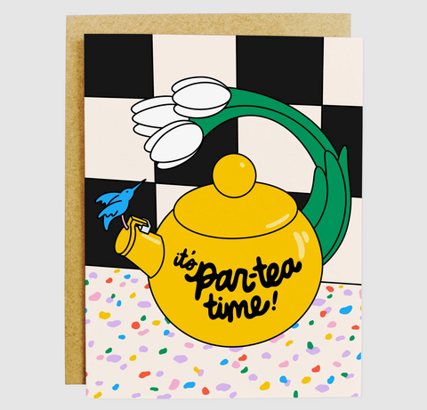 Par-tea Time Birthday Greeting Card