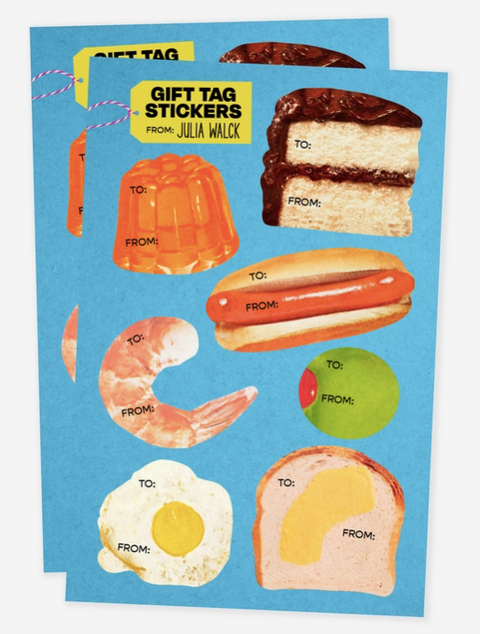 Foodie Gift Tag Stickers