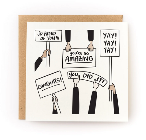 Yay You Did It Letterpress Card