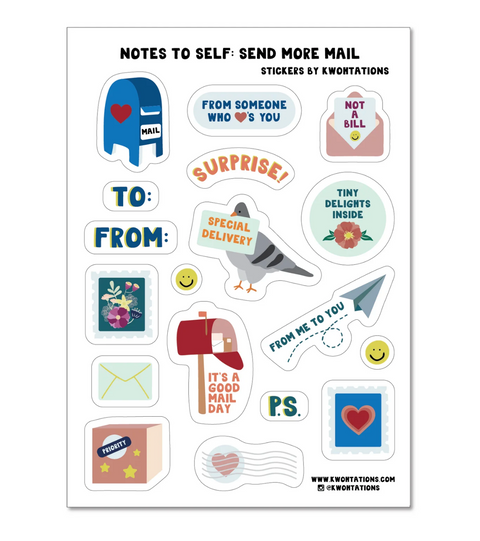Send More Mail Sticker Sheet