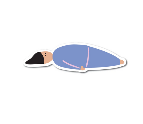 Lying Down Sticker