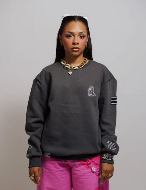 Kyouryuu: Embroidered Long-Sleeve Thick Sweater