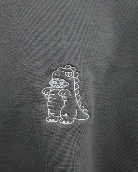 Kyouryuu: Embroidered Long-Sleeve Thick Sweater