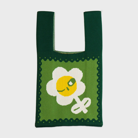 Fresh Air: Floral Bloom Knit Bag