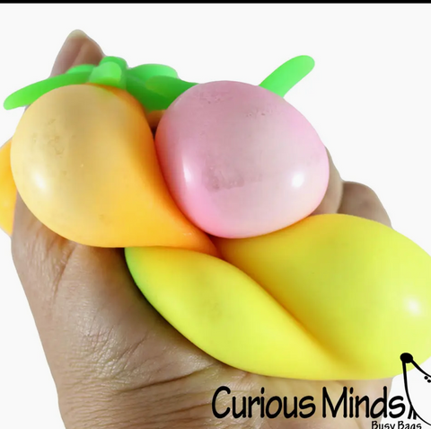 Box Nee Doh Fruit Basket Soft Fluff- Filled Squeeze Stress