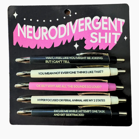 Neurodivergent Shit Pen Set