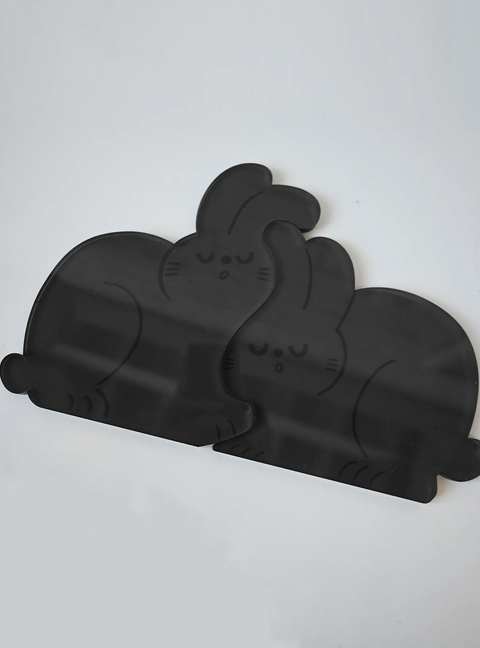 "PERFECT NAP" (RABBITS) SET OF TWO ACRYLIC COASTERS