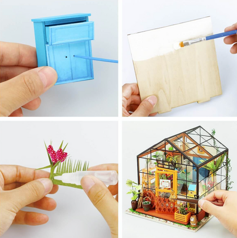 Diy Miniature House Kit: Cathy's Flower House