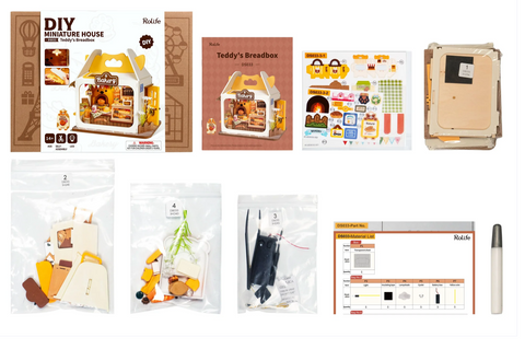 Diy Miniature House Kit: Teddy's Breadbox
