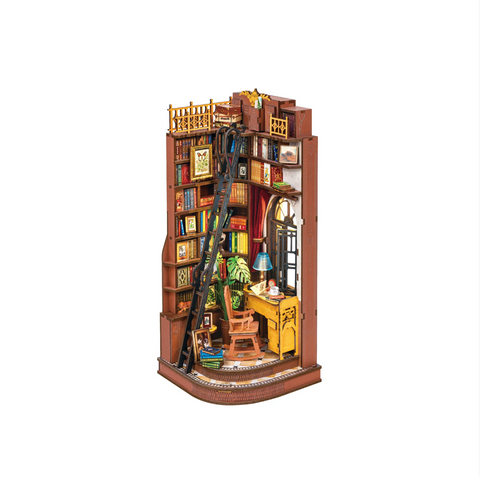 Diy Miniature House Kit: Silent Corner Study