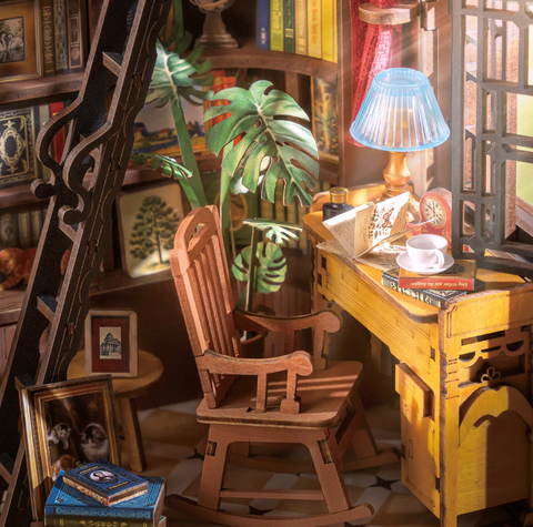 Diy Miniature House Kit: Silent Corner Study