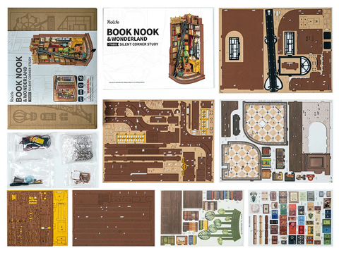 Diy Miniature House Kit: Silent Corner Study