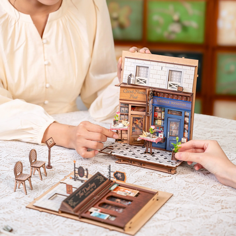 Diy Miniature House Kit: Paris Arcade Date w/ Dust Cover