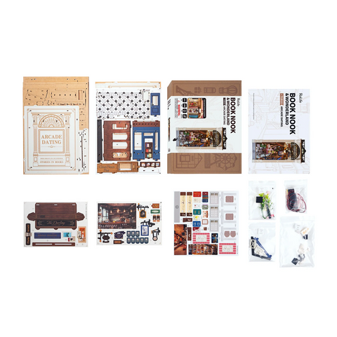 Diy Miniature House Kit: Paris Arcade Date w/ Dust Cover