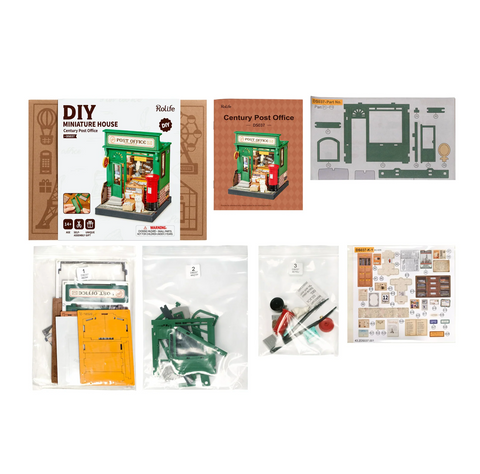 Diy Miniature House Kit: Century Post Office