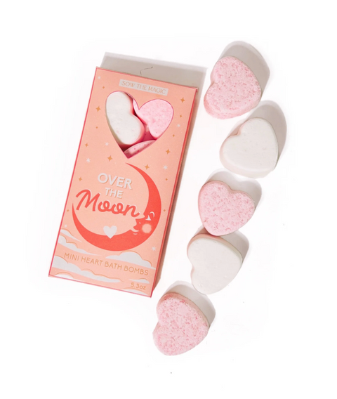 Over The Moon Mini Sweet Heart Bath Bombs Gift Set