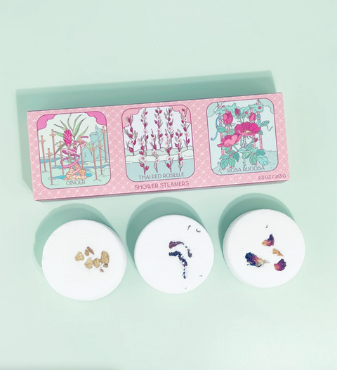 Floral Tarot Shower Steamer Trio With Botanicals