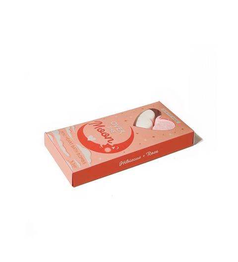 Over The Moon Mini Sweet Heart Bath Bombs Gift Set