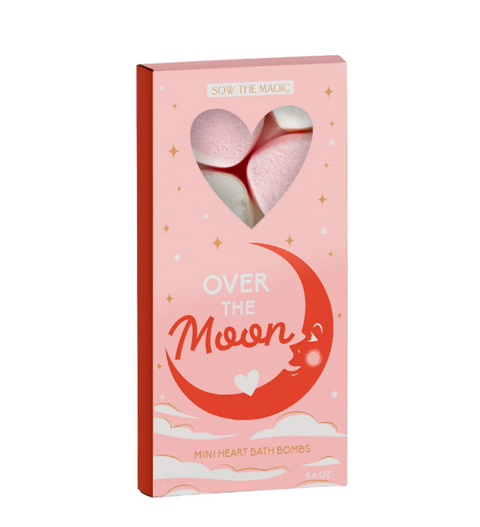 Over The Moon Mini Sweet Heart Bath Bombs Gift Set