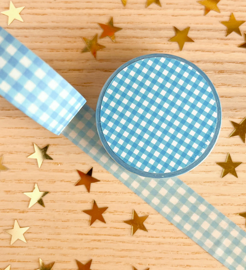 Blue Plaid Washi Tape
