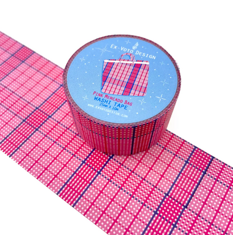 MERCADO BAG  Washi Tape - Pink