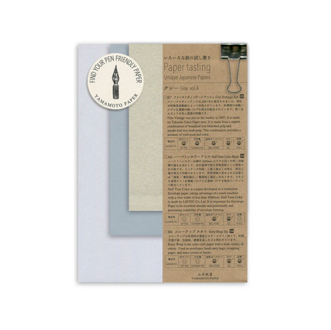 Yamamoto Paper Tasting Set - Gray Vol. 4
