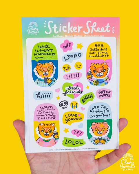 BFF Chats - Decorative Sticker Sheet