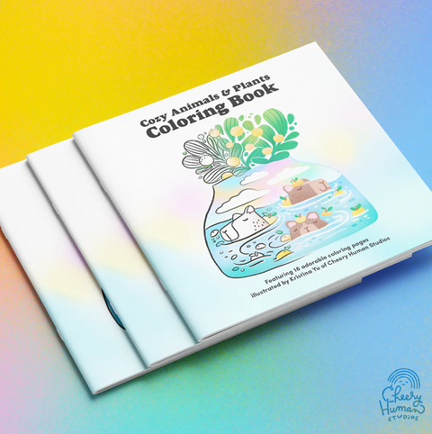 Cozy Animals & Plants Coloring Book