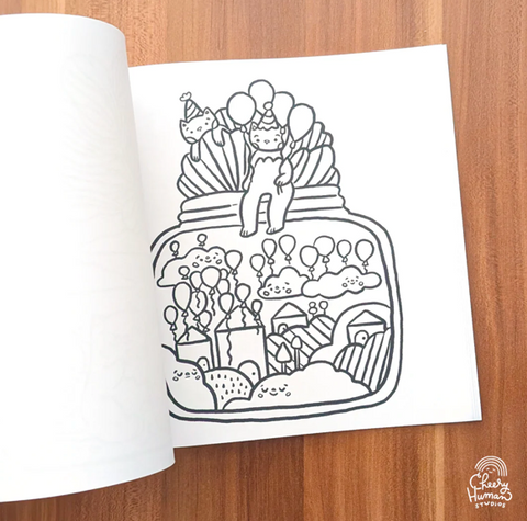 Cozy Animals & Plants Coloring Book