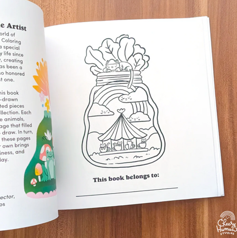 Cozy Animals & Plants Coloring Book
