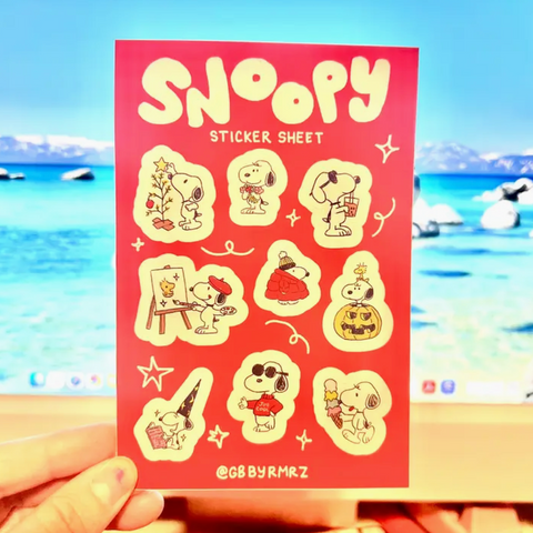 Snoopy Sticker Sheet