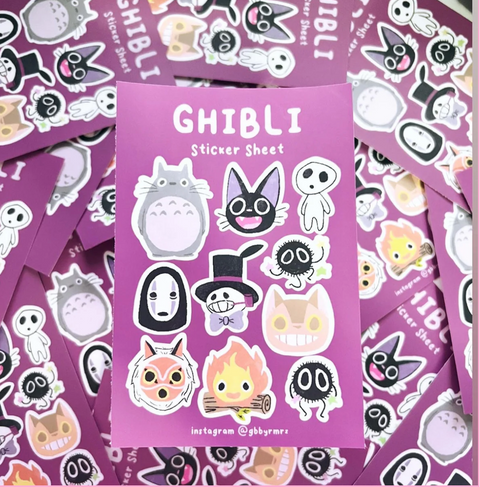Ghibli Sticker Sheet