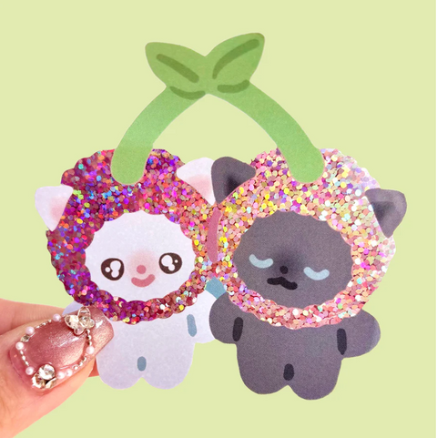 Vinyl Sticker - Cherry Kitties