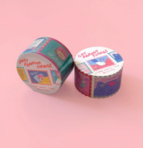 Cat Parent Responsibilities Stamp Washi Tape