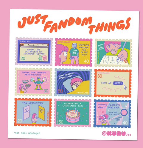 Just Fandom Things Stamp Washi Tape