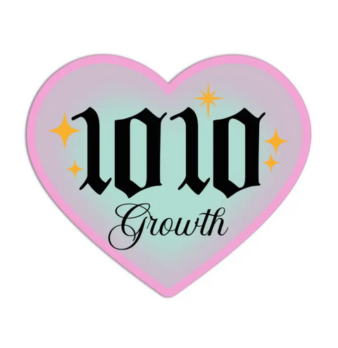 1010 Growth Angel Numbers Textured Sticker