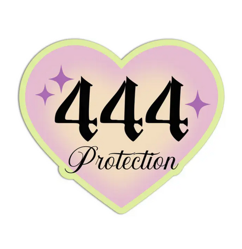 444 Protection Angel Numbers Textured Sticker