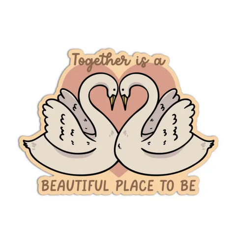 Beautiful Place To Be Wedding Sticker
