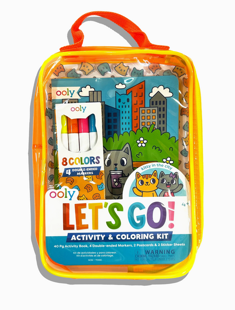 Let's Go!: Activity & Coloring Kit - Kitty in the City