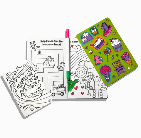 Let's Go!: Activity & Coloring Kit - Robo Dinos