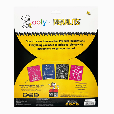 OOLY X Peanuts: Scratch Art Kit (13 Pc Set)