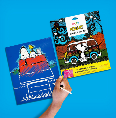 OOLY X Peanuts: Scratch Art Kit (13 Pc Set)